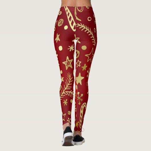kerstmis leggings (Achterkant)