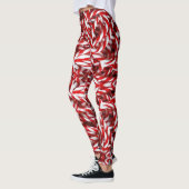 Kerstmis Leggings, Candy Cane Leggings (Links)