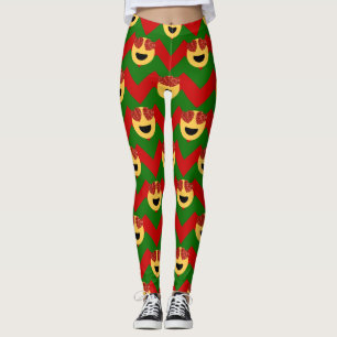 kerstmis - leggings emoji xmas
