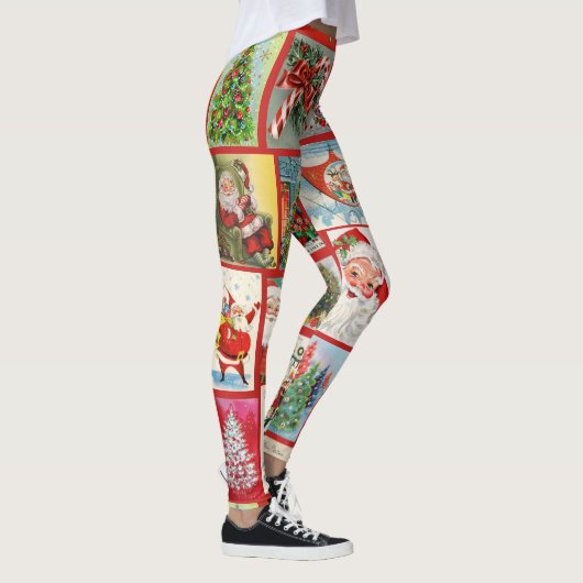 Kerstmis Leggings Kaarten Vrouwenreuzen (Rechts)