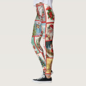Kerstmis Leggings Kaarten Vrouwenreuzen (Links)