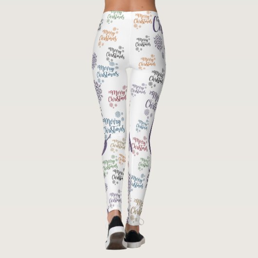 Kerstmis, Leggings met vrolijk kerstfeest (Achterkant)
