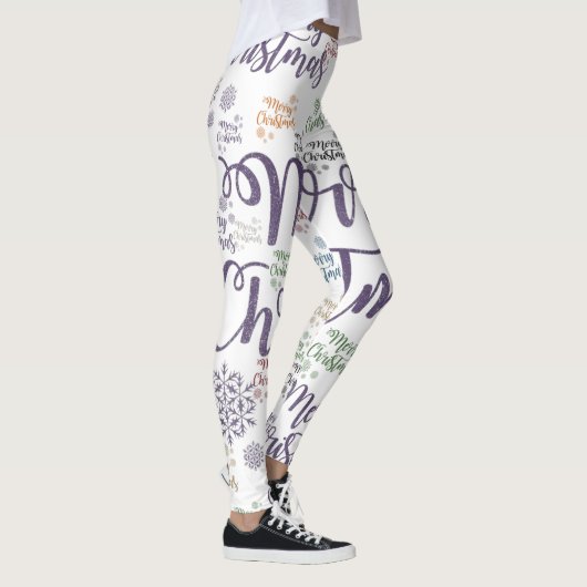 Kerstmis, Leggings met vrolijk kerstfeest (Rechts)