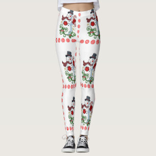 Kerstmis Leggings, Snowman Leggings