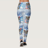 Kerstmis Leggings, Snowman Leggings (Achterkant)
