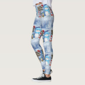 Kerstmis Leggings, Snowman Leggings (Links)