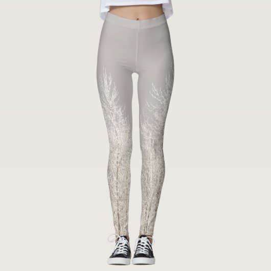 Kerstmis Leggings Winter Bos Kostuumbroek (Voorkant)