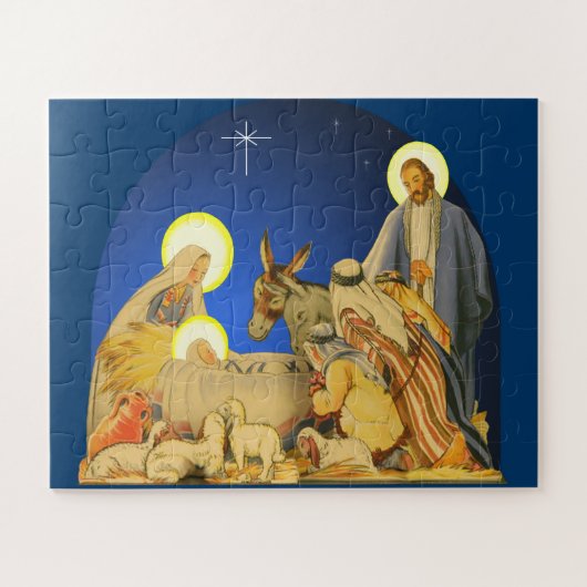 Kerstmis Legpuzzel (Horizontaal)