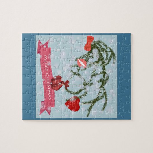Kerstmis Legpuzzel (Horizontaal)