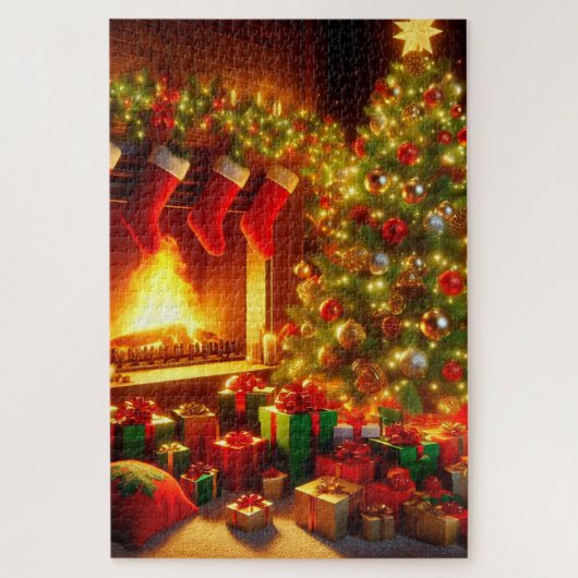 Kerstmis Legpuzzel (Verticaal)