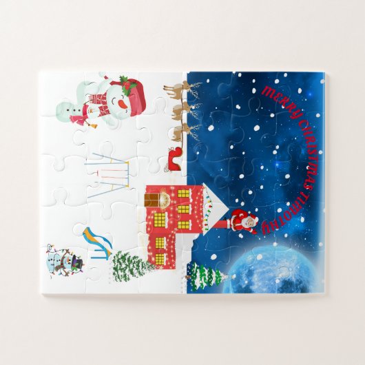 Kerstmis Legpuzzel (Horizontaal)