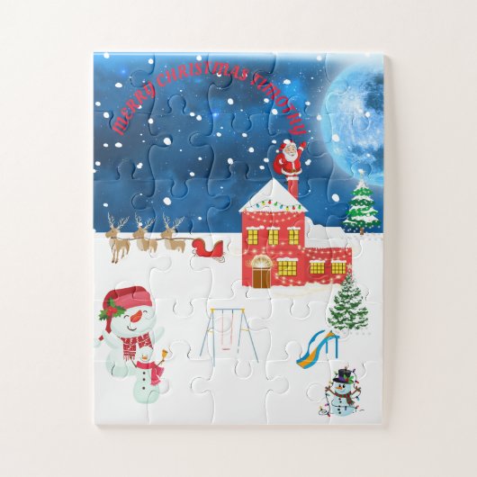 Kerstmis Legpuzzel (Verticaal)