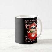 Kerstmis lelijk trui panda beer winter mok holid (Voorkant rechts)
