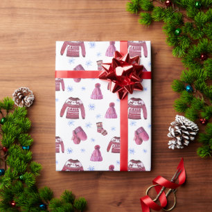Kerstmis lelijk trui & winterhoed cadeaupapier
