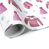 Kerstmis lelijk trui & winterhoed cadeaupapier (Rol Hoek)