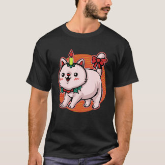 Kerstmis lelijke kerstkat Mieze Xmas kat vriend T-shirt