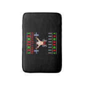 Kerstmis, lelijke kerstvakantie badmat (Voorkant Verticaal)