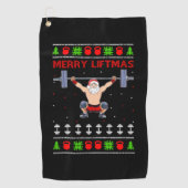 Kerstmis, lelijke kerstvakantie golfhanddoek (Voorkant)