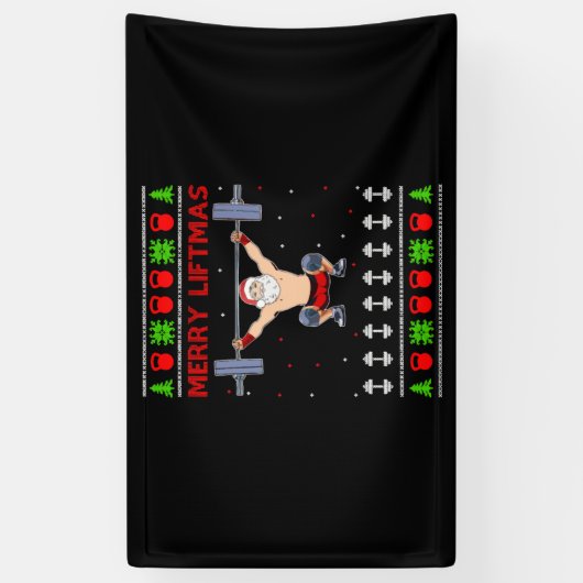 Kerstmis, lelijke kerstvakantie spandoek (Verticaal)
