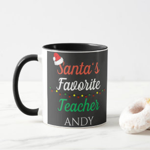 Kerstmis Leraar Bedankt Xmas Waarderingscadeau Mok