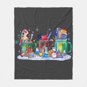Kerstmis Leraar Beker Kerst Leraar Fleece Deken