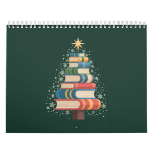 Kerstmis Leraar Boeken Boom Xmas Lezen Vakantie Kalender