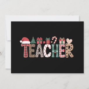 Kerstmis Leraar Leven Leren Liefde Inspirerend  Feestdagenkaart