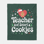 Kerstmis Leraar Van Slimme Koekjes Fleece Deken (Voorkant)