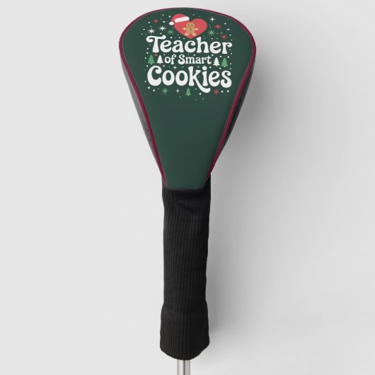 Kerstmis Leraar Van Slimme Koekjes Golfheadcover (Voorkant)
