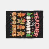 Kerstmis Leraar Van Slimme Koekjes Grappig Schatti Fleece Deken (Voorkant (Horizontaal))