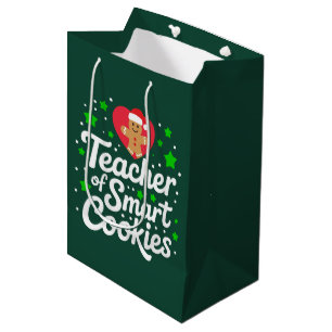 Kerstmis Leraar Van Slimme Koekjes Leraar Leven  Medium Cadeauzakje