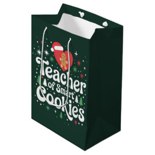 Kerstmis Leraar Van Slimme Koekjes  Medium Cadeauzakje