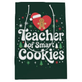 Kerstmis Leraar Van Slimme Koekjes Medium Cadeauzakje (Voorkant)