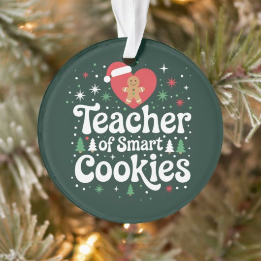 Kerstmis Leraar Van Slimme Koekjes  Ornament (Boom)