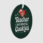 Kerstmis Leraar Van Slimme Koekjes  Ornament (voorkant)