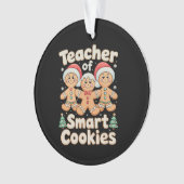Kerstmis Leraar Van Slimme Koekjes Peperkoek Ornament (voorkant)