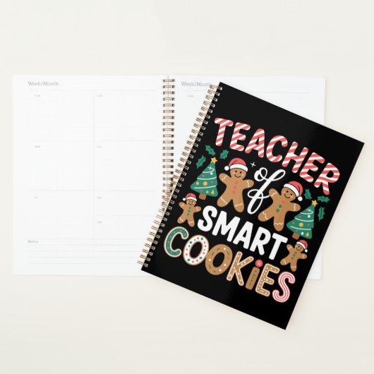 Kerstmis Leraar Van Slimme Koekjes Peperkoek Planner (Display)