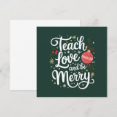 Kerstmis Leren Liefde & Wees Vrolijk Grappig Gesch Kaart (Voorkant / Achterkant)