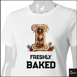 Kerstmis Letter Koekje Gebakken Gebruikte Letter I Tri-Blend Shirt