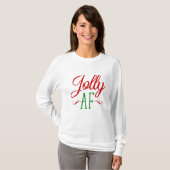 Kerstmis leuk als f***, grappig kerstcadeau t-shirt (Voorkant volledig)
