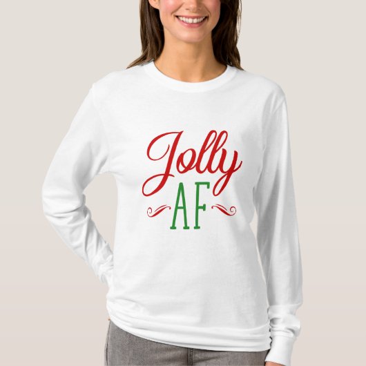 Kerstmis leuk als f***, grappig kerstcadeau t-shirt (Voorkant)