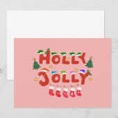 Kerstmis leuk kaart (Voorkant / Achterkant)