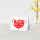 Kerstmis leuk kerstkaart kaart (Gele Bloem)