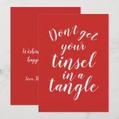 Kerstmis leuk met kerstversiering niet in de war (Voorkant / Achterkant)