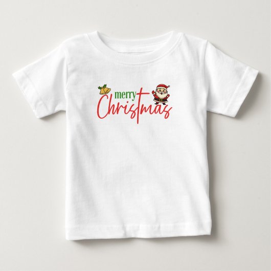 Kerstmis Leuk Shirt met Santa Script (Voorkant)