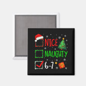 Kerstmis Leuk Stout 67 Brainrot Grappig 6-7 Meme Magneet (Voorkant / Achterkant)