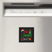 Kerstmis Leuk Stout 67 Brainrot Grappig 6-7 Meme Magneet (Insitu (Vaatwasser))