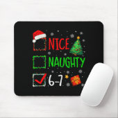 Kerstmis Leuk Stout 67 Brainrot Grappig 6-7 Meme Muismat (Met muis)