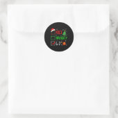 Kerstmis Leuk Stout 67 Brainrot Grappig 6-7 Meme  Ronde Sticker (Tas)