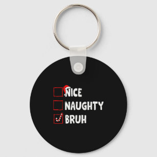 Kerstmis Leuk Stout Broer Grappig Kerst Lijst Vrou Sleutelhanger